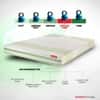 Tatva - Organic Cotton Fabric Latex Mattress (75 x 72 in, 6 Inches)