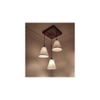 Terzo Brown Solid Wood Cluster Hanging Light