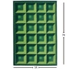 Presto Green Geometric Hand Tufted Wool Carpet 5X7 Feet