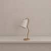 Kaze Handicrafted Table Lamp in Golden and White Colour