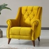 Joplin Accent Chair in Yellow Colour