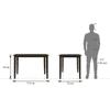 Ava 4 Seater Dining Table In Umber Walnut Finish
