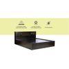 Adikia Solid Wood King Size Drawer Storage Bed In Melamine Finish