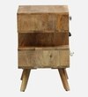 Tarquin Solid Wood Bedside Table in Natural Finish