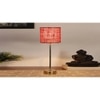 Pink Jute with Metal Gold Table Lamp