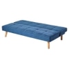 Brower 3 Seater Fold Out Sofa cum Bed in Navy Blue Colour