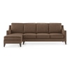 Abbey Sectional Sofa (Colour : Mocha, Cushion : Hard, Seater : Left Aligned 3 Seater + Left Aligned Chaise)