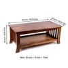 Omar Sheesham Wood Coffee Table In Teak Finish