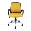Smart Ergonomic Chair With Breathable Yellow Mesh Fabric
