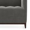 Florence Luxe 2 Seater Fabric Sofa in Ash Grey Velvet Colour