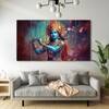 The Castle Decor Krishna Ji Wall Painting Wooden Framed 27x48 Inch (Style 36)