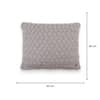 Criss Cross Smokey Grey Decorative Cushion Cover 18 x 18 Inches