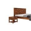 Reden Solid Wood King Size Non Storage Bed In Teak Finish
