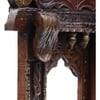 Desert Art Wooden Handpainted Peacock Jharokha Wall Hanging in Copper Colour