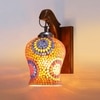 Devansh Solid Wood Electric Wall Light in Brown Colour with Multi Shade Count of 1 Light