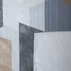 Multicolor Abstract 400 Tc  Cotton Flat  Super King Size Bedsheet With 2 Pillow Cover
