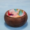 Ireka Home Snack Glow Wooden Snack Bowl with Enamel