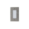 Ankle Square Led Outdoor Foot Light In Aluminum Grey Finish
