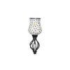 Edie Black Glass Shade Floor Lamp
