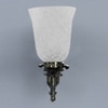 Devansh Metal Electric Wall Light in Antique gold Colour with White Shade Count of 1 Light