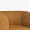 Fior Solid Wood One Seater Sofa in Brown Colour