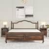 Verona Shesham Solid Wood Queen Size Bed Non Storage Bed In Provincia Teak Finish