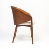 Pusha Veneer Dining Chair in Brown Colour