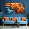 The Castle Decor Abstract Art Multiple Frame Wall Art Design 5 27x48 Inch