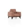 Granada Premium 1 Seater Fabric Sofa in Mocha Mouse Velvet Colour