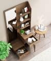 Hexa Red Wooden Dressing Table in Flower Wenge Colour