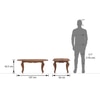 Nitara Oval Solid Wood Coffee Table In Teak Finish