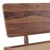 Marieta Solid Wood King Size Drawer Storage Bed In Teak Finish