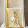 White Fiber Glass 3 Step Slate Indoor Water Fountain
