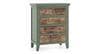 Avelin Solid Wood Chest of 5 Drawers in Sage Green Finish