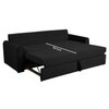 Clevam 3 Seater Pull Out Sofa cum Bed  in Black Colour