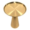 Metalsmith Designer Cone Side Table – Metal, Gold Finish