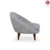 Barret 1 Seater Fabric Sofa in Grey Ice Colour