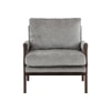 Serenity Boucle Fabric Arm Chair in Grey