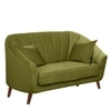 Nilo Velvet 2 Seater Sofa Mint Green  in Colour