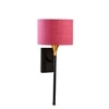 Devansh Metal Electric Wall Light in Black Colour with Pink Shade Count of 1 Light