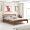Gravon Non Storage Solid Wood Bed King Size in Natural Finish