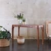 Aldrich Sheeham Wood Console Table in Provincial Teak Finish With 2 Drawer
