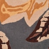 Presto Grey Floral Hand Tufted Wool Carpet 6X9 Feet