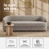 Elegantensemble Wood 3 Seater With Upholstery Non Storage Sofas In Grey Colour