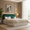 Citta Engineered Wood Queen  Size Bed With Hydraulic Storage (Melamine Finish, White Colour)