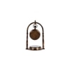 Hanging Black Antique Clock With Compass on Base