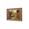 Artistry Brown Beige Colored Summer Evening Canvas Wall Canvas Wall Prints Set of 1 Multicolor Matte