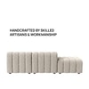 Chiccomfort Wood 3 Seater With Upholstery Non Storage Sofa In White Colour