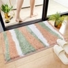 Luxe Home Canada Stripes Bath Mat (40x60 cm) Pink