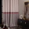 Stoa Paris Satin Long Door Curtains, Room Darkening Blackout Curtains Pack of 2, Noble Rose - with Back Lining
